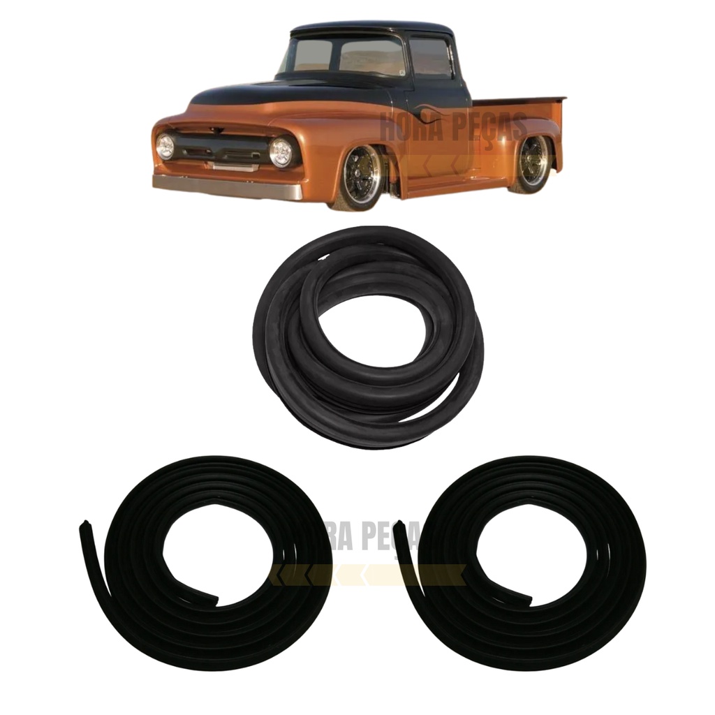Borracha Porta e Parabrisa Ford F100 F350 Até 71