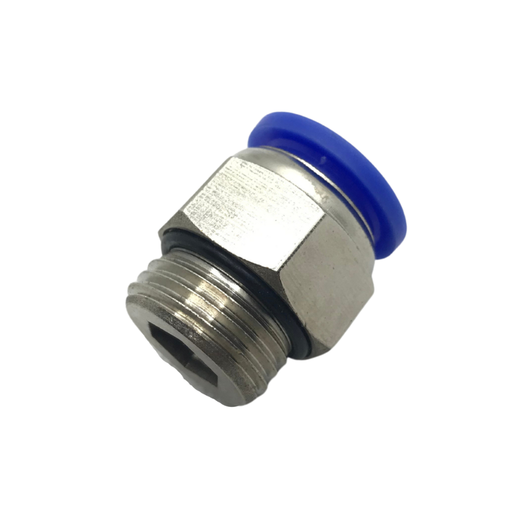 Conector Engate Rápido Tubo Pu 10mm X Rosca 1/2 Bsp -4 Peças