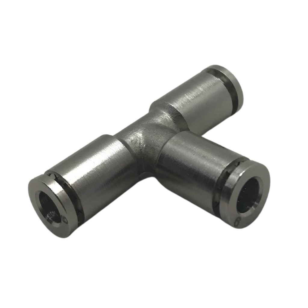 Conexão pneumática emenda em t latão engate rápido tubo 10mm