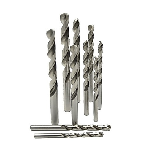 Kit Jogo Broca Aço Rapido 1mm Até 10mm (10pçs) Hss 338 Tnt