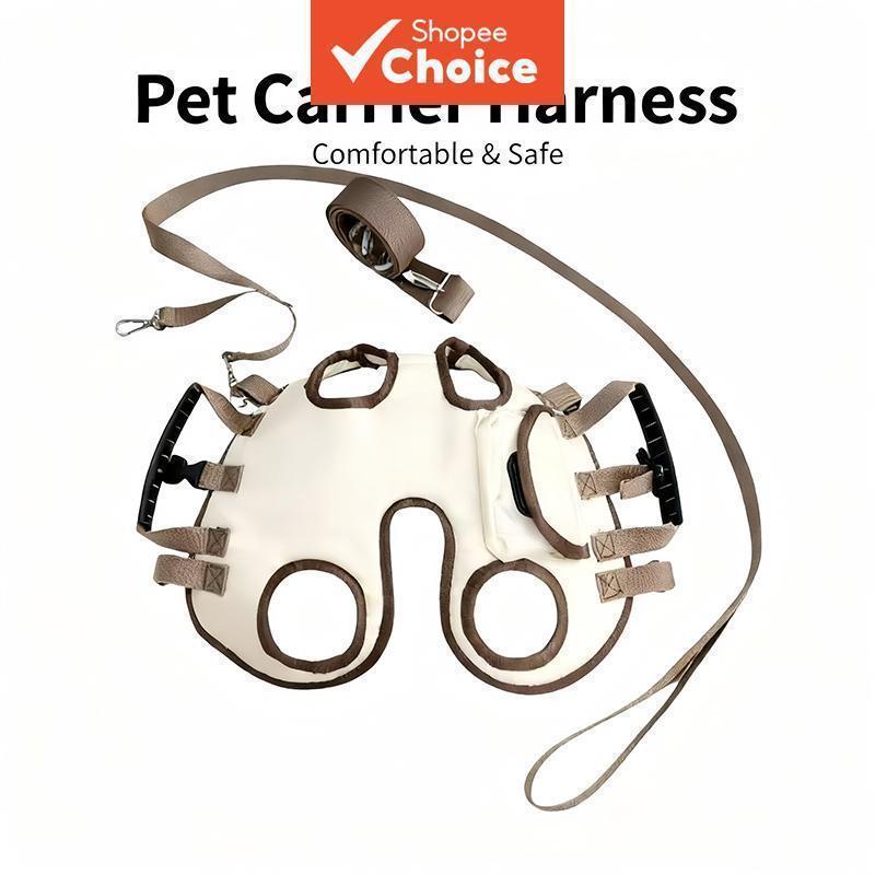 Mochila Horizontal Portátil Macia Para Cães , Gatos , Bolsa Tipo Estilingue Transporte De Animais De Estimação Sml