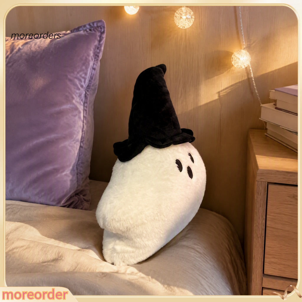 Halloween Pumpkin Ghost Plush Pillow Soft Cute Stuffed Sofa Cushion Spooky Huggable Throw for Room Festive Home Decor Pe