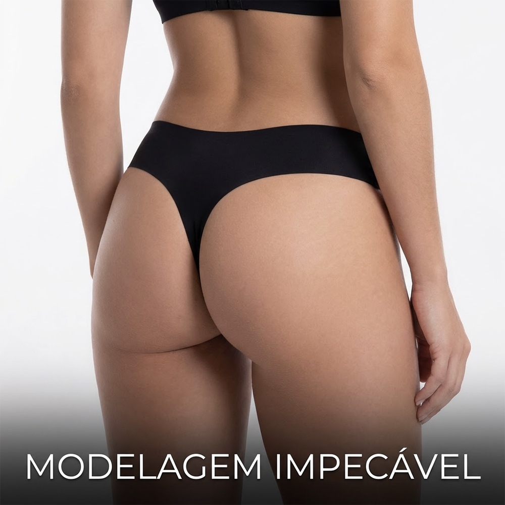 Calcinha Sem Costura em Poliamida Tradicional ou Fio Dental Confort