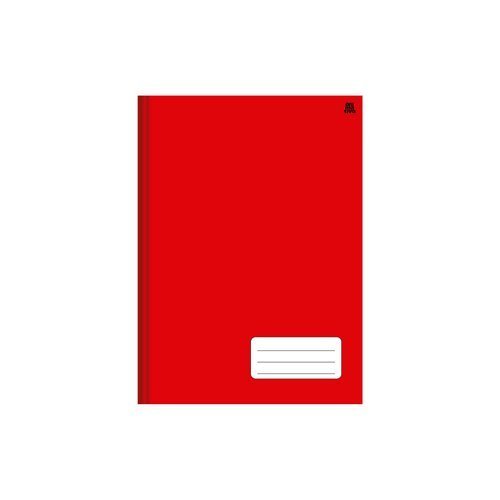 Caderno Universitário Costurado 1 matéria 96 Folhas - Vermelho