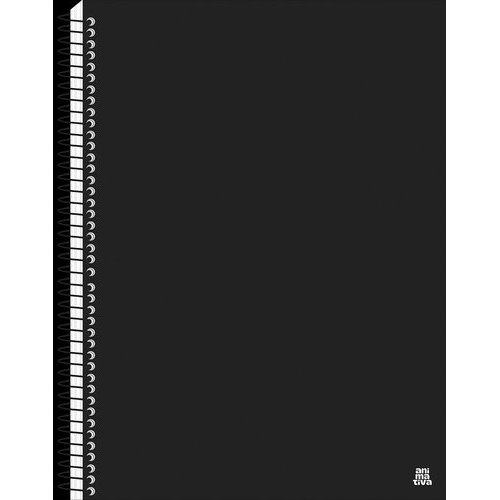 Caderno Universitário 1 Matéria com 70 Folhas - Preta