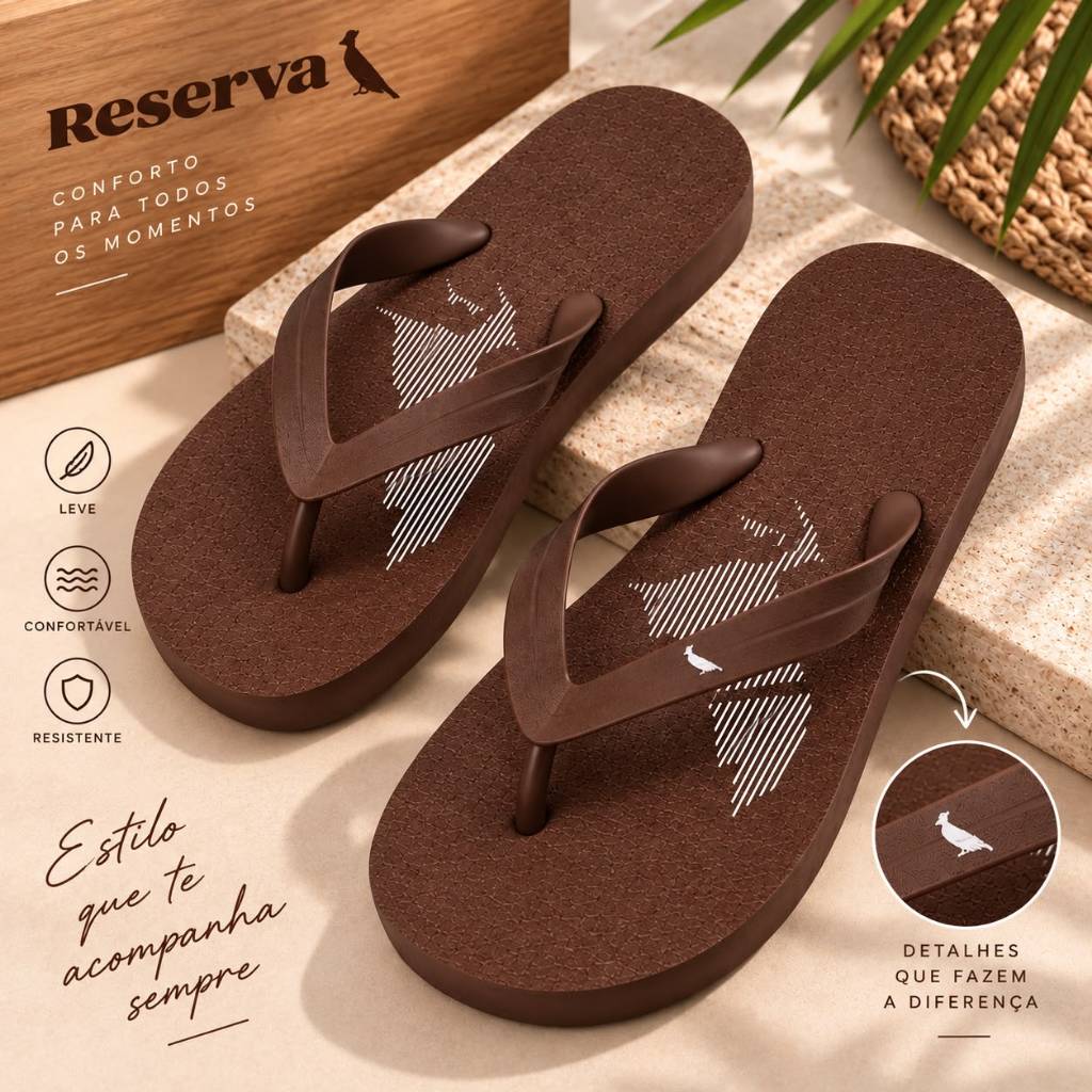 Chinelo Adulto Masculino Leve e Antiderrapante Promoção Ortopédico