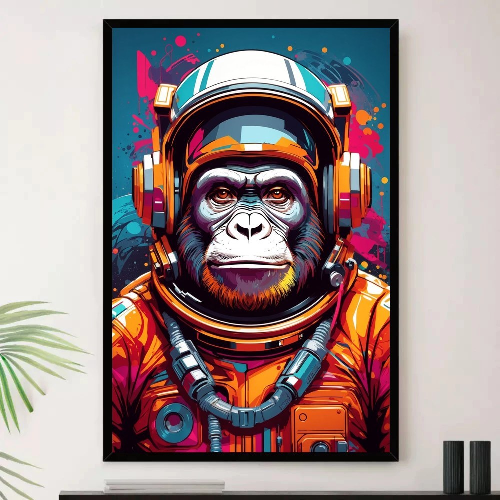 Quadro Placa Decorativa Arte de Alto Contraste Formas Orgânicas em Azul e Vinho