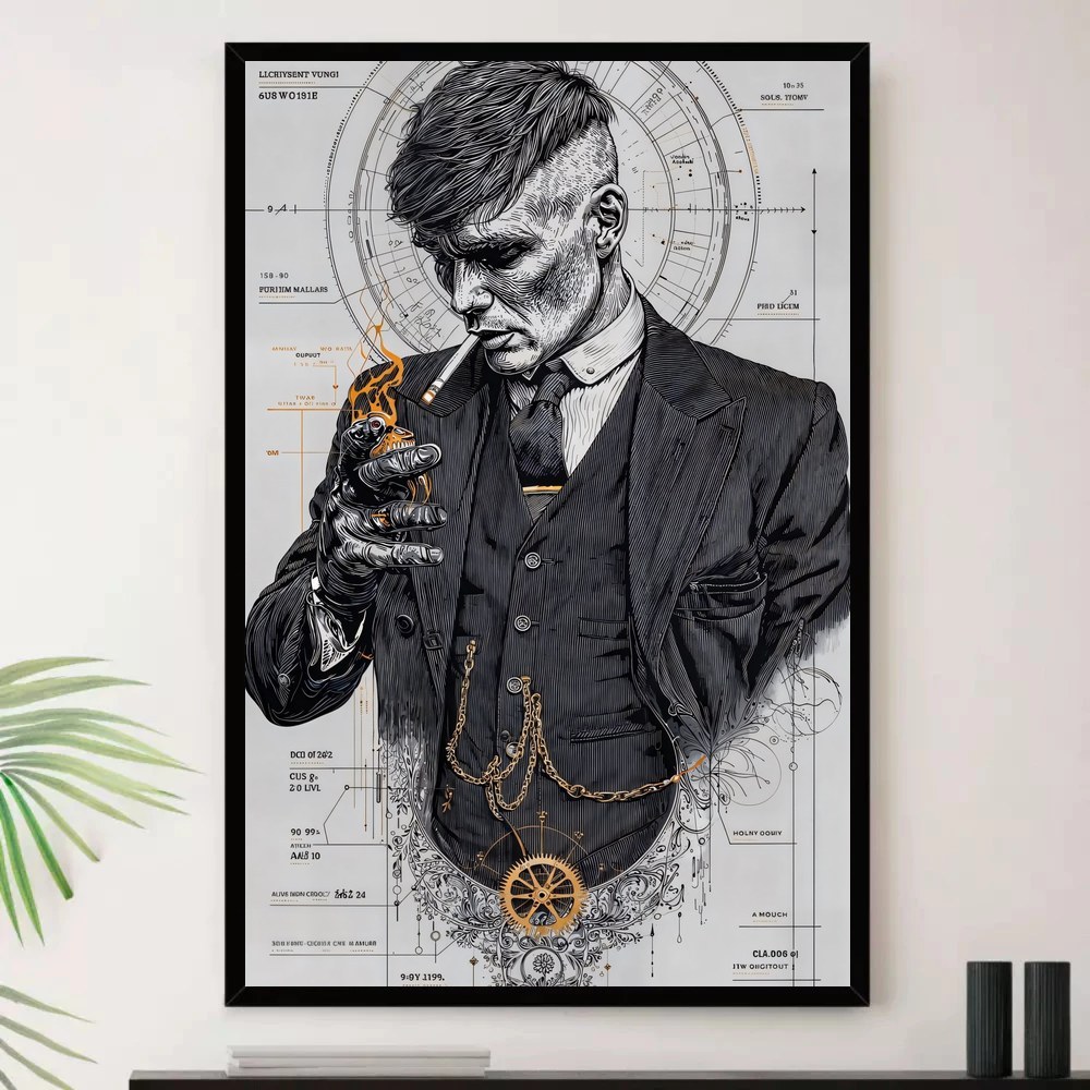 Quadro Placa Decorativa Arte Minimalista Neutra Formas Orgânicas em Bege e Creme