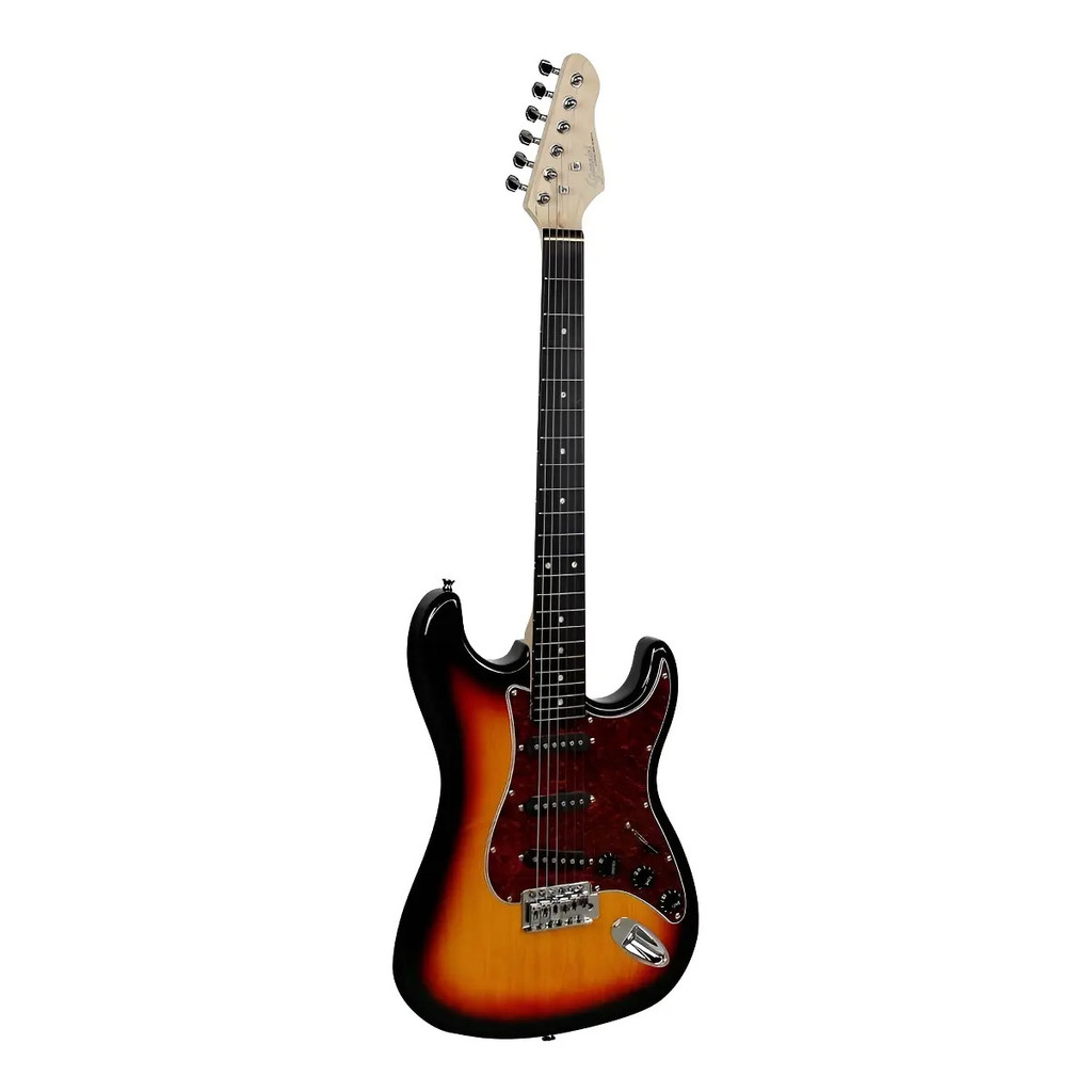 Guitarra Elétrica Giannini G-100 Sunburst Tremolo Captadores Single Coil Destro 3-tone Sunburst/tortoise Shell Pau-rosa