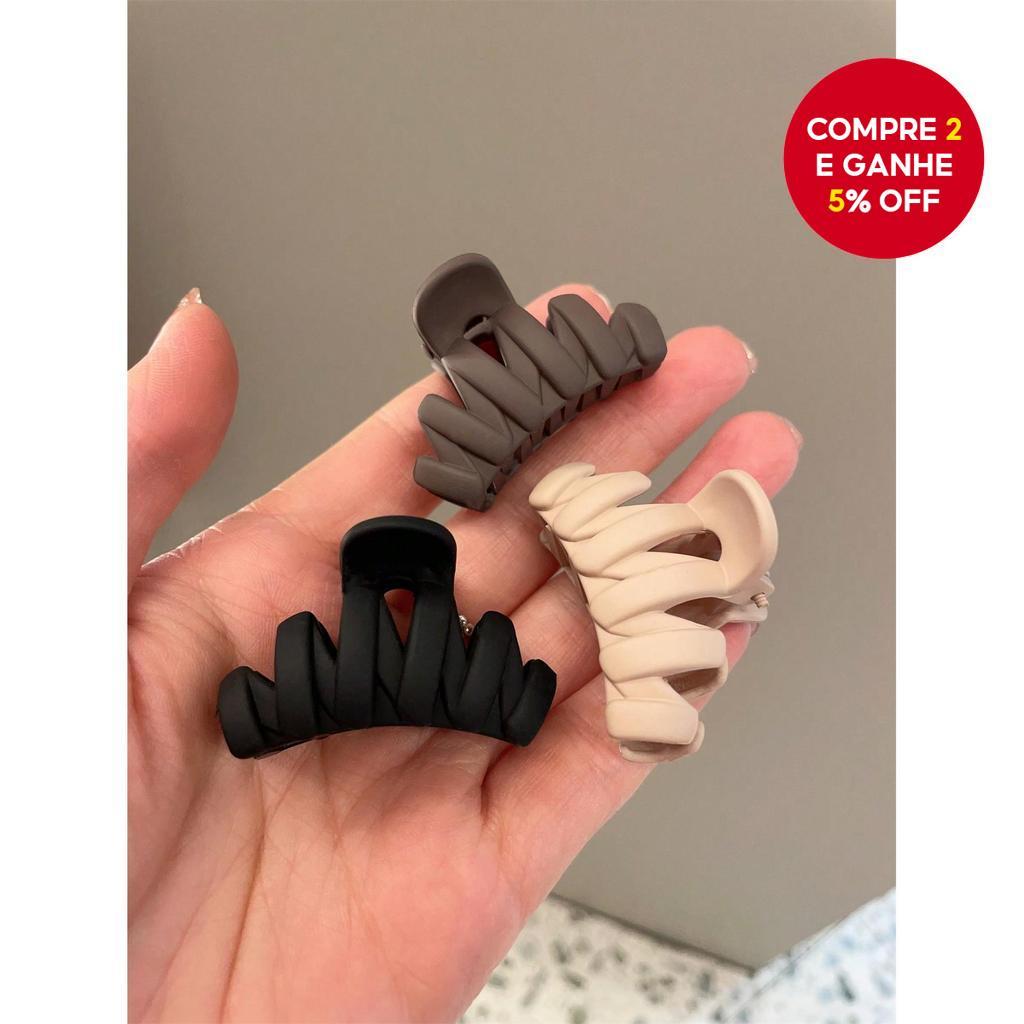 3 Peças De Garras De Cabelo De Plástico Médio , Clipes Versáteis , Estilos Meio-Up Femininos E Uso Diário