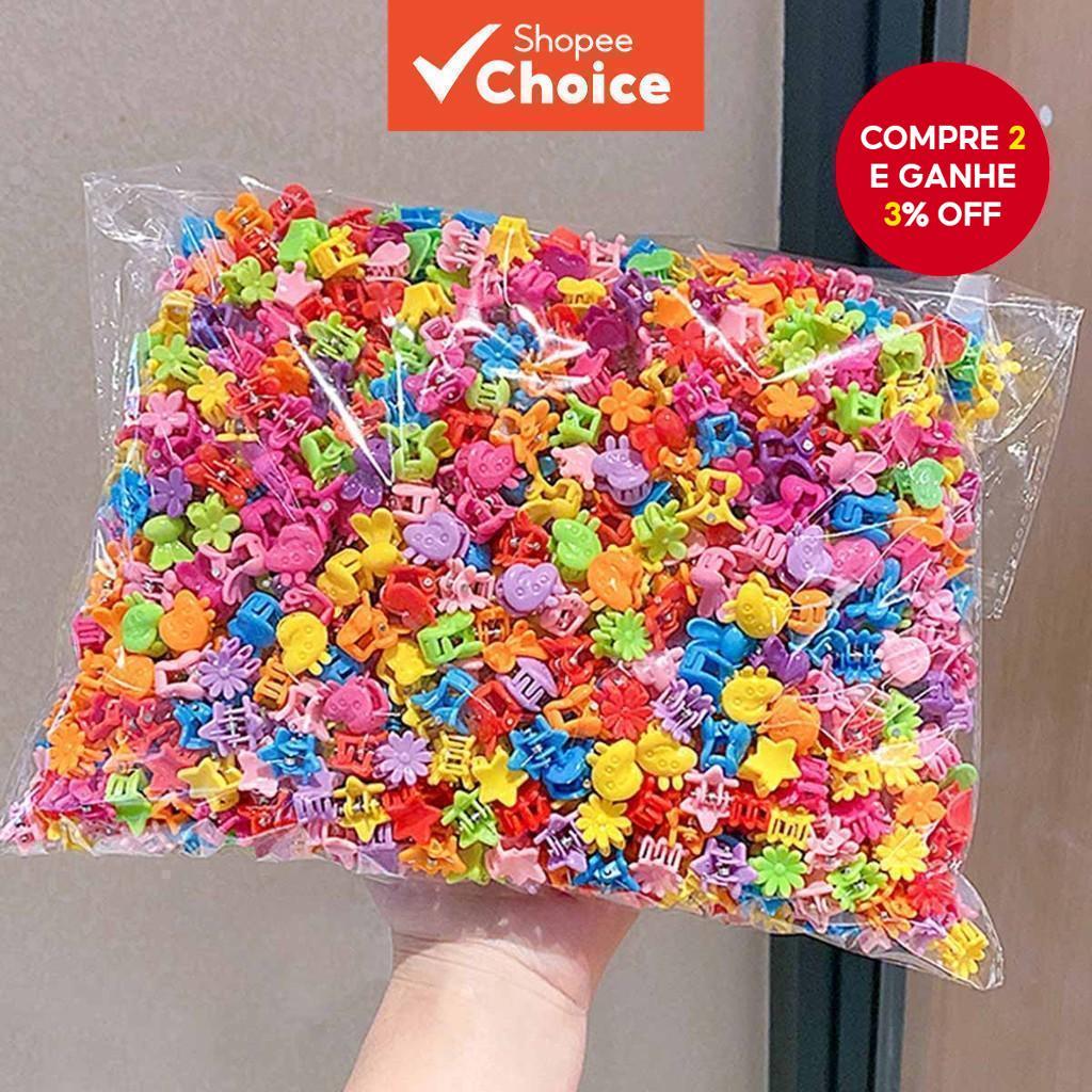 100 Peças Mini Garras De Cabelo Florais Coloridas Versáteis Grampos Para Mulheres Estilo Diário Essencial Conjunto De Pr