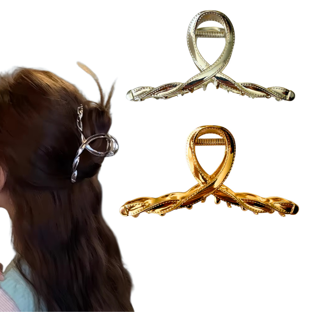 Clip Presilha De Garra De Metal Costura Forte Para Cabelos Compridos Grande