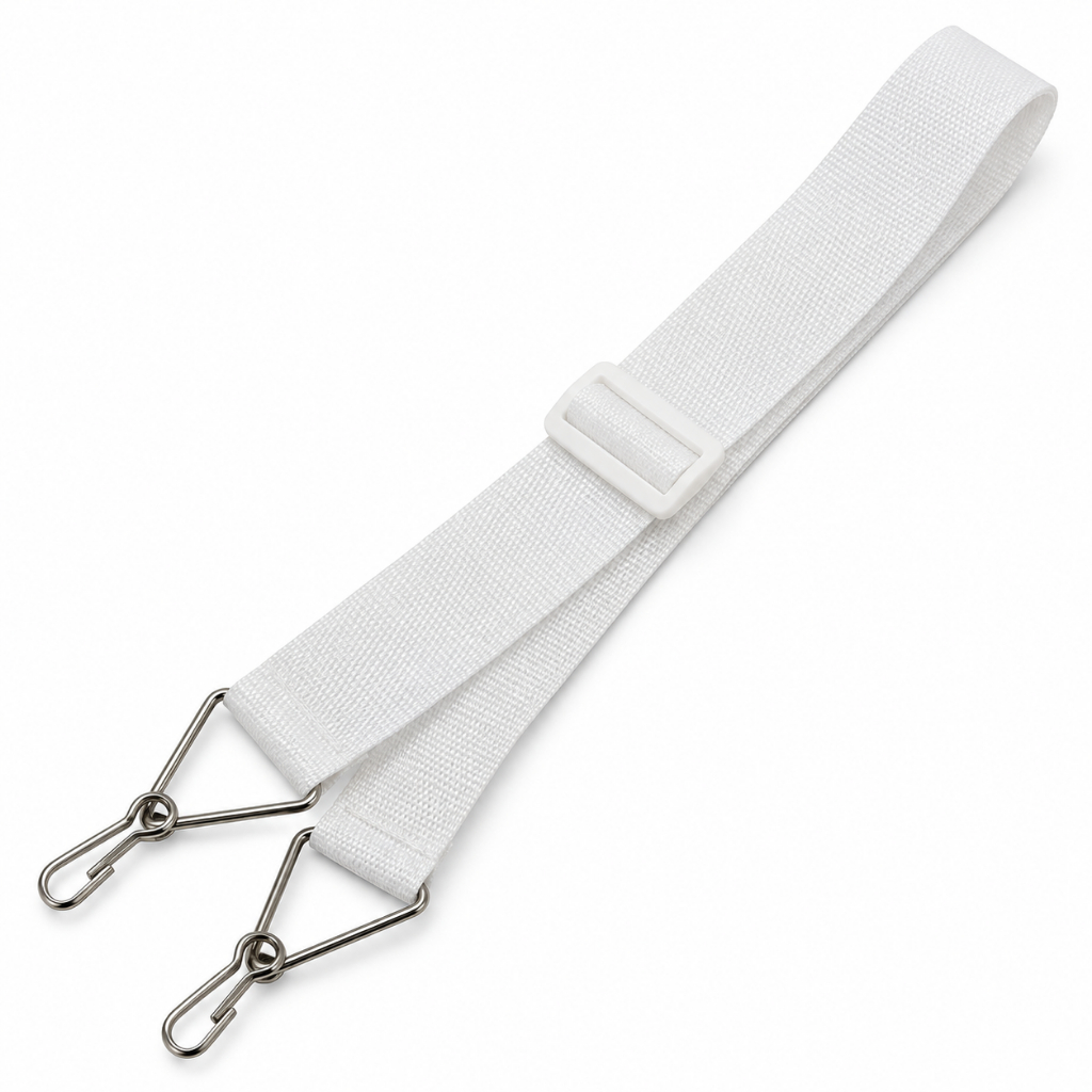 Talabarte 2 Ganchos Fênix 50mm Branco Spanking 112929 Percussão, Surdo, Caixa, Repinique Full