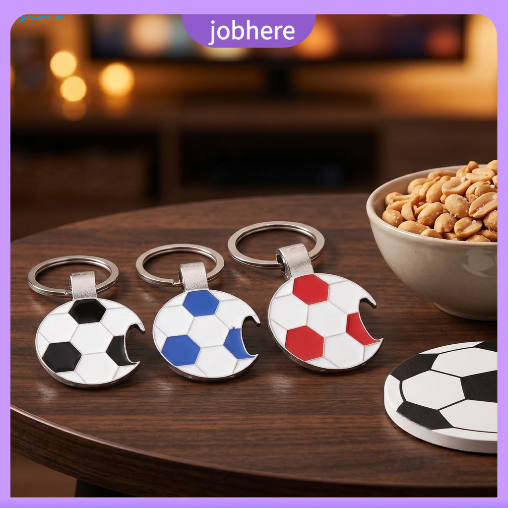 Sports Keychain Gift Football 2pcs Soccer Bottle Opener Fan Car Key Ring Charm Accessory for Men Women – Perfect Souve