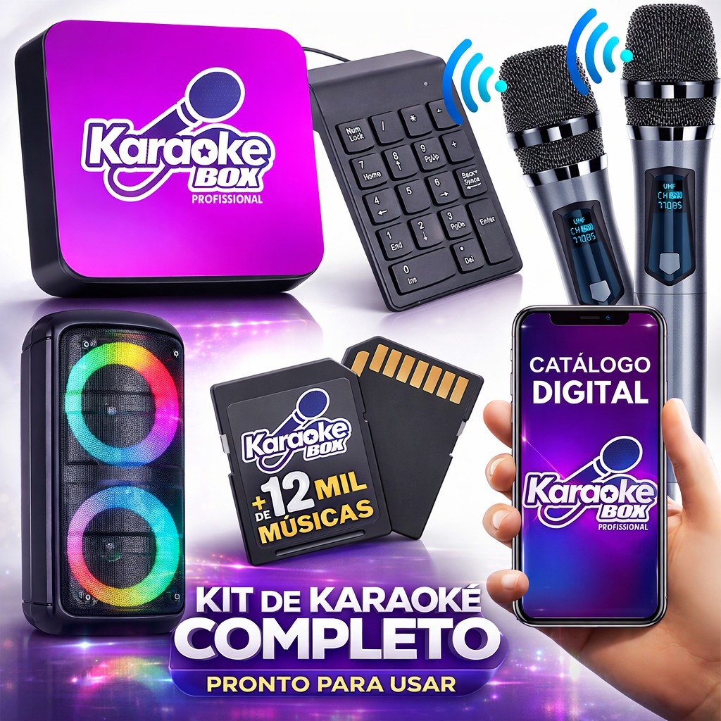 Karaoke Box Com 12mil Músicas Com Pontuação Jukebox Top 2026