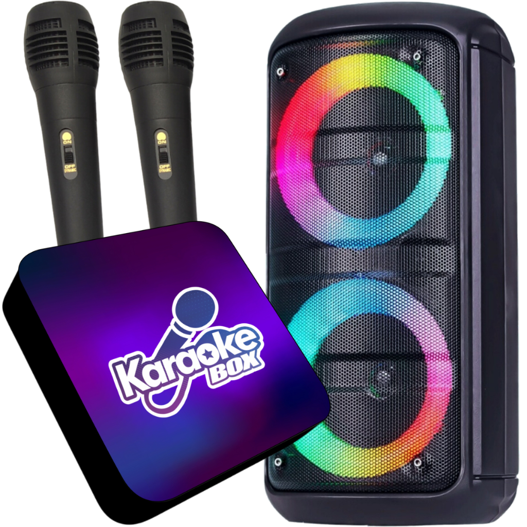 Karaoke Box Profissional Com Caixa E Mic Completo Diversão Garantida Jukebox Pontuação