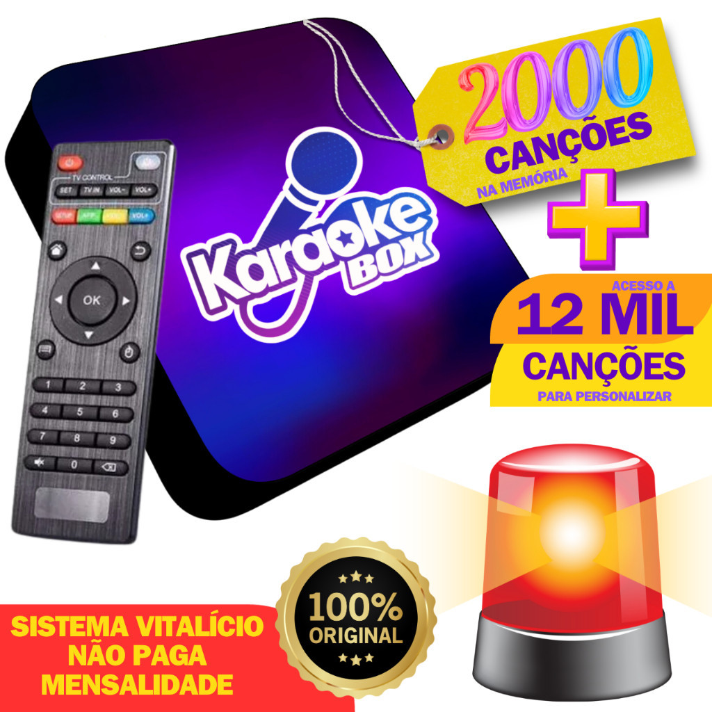 Karaoke Box Profissional Com Pontuação E Muitas Músicas Na Memória Maquina Jukebox Top Envio Rapido