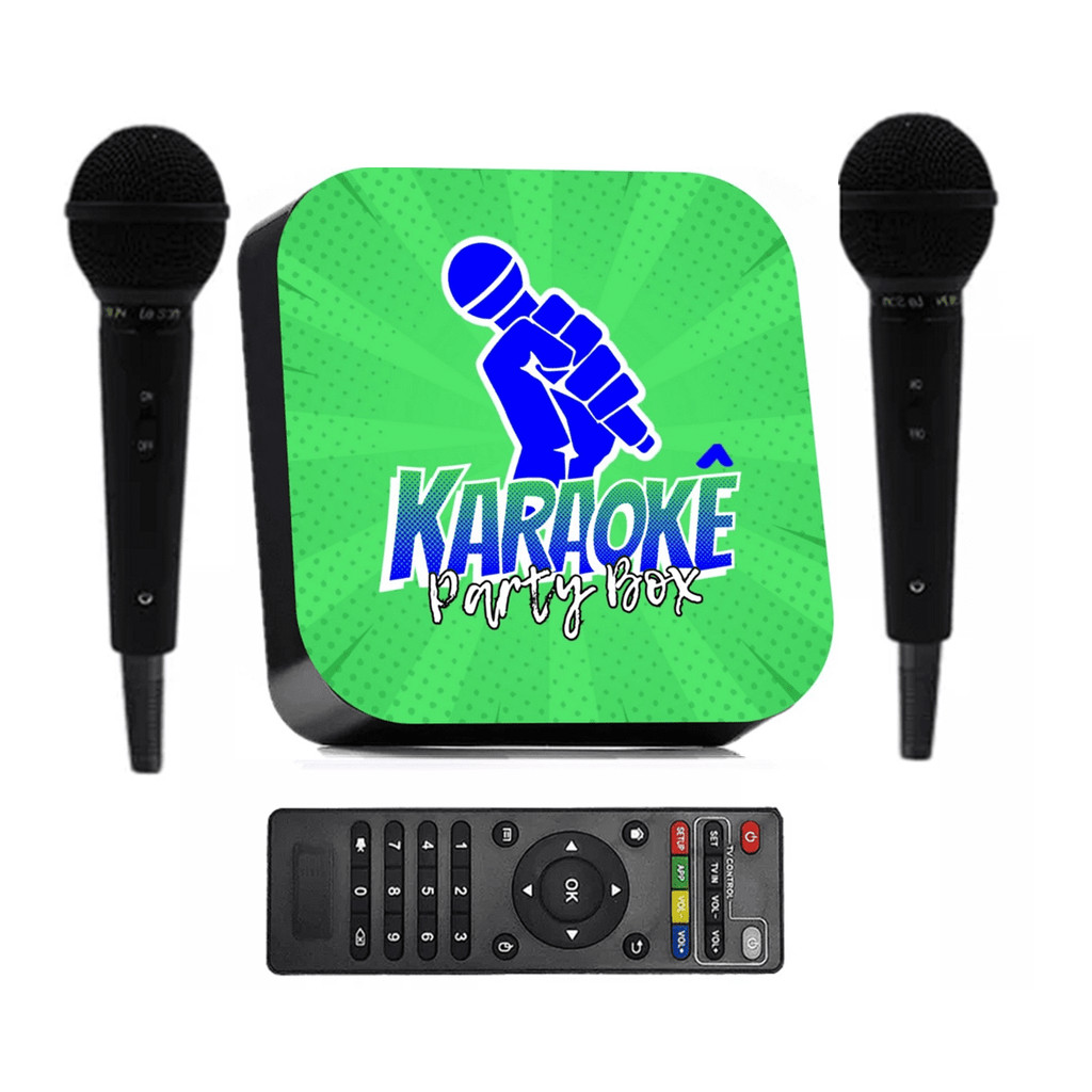 Karaokê Party Box Verde Profissional +2 Microfones +De 2000 Músicas Jukebox (Com Pontuação) ORIGINAL