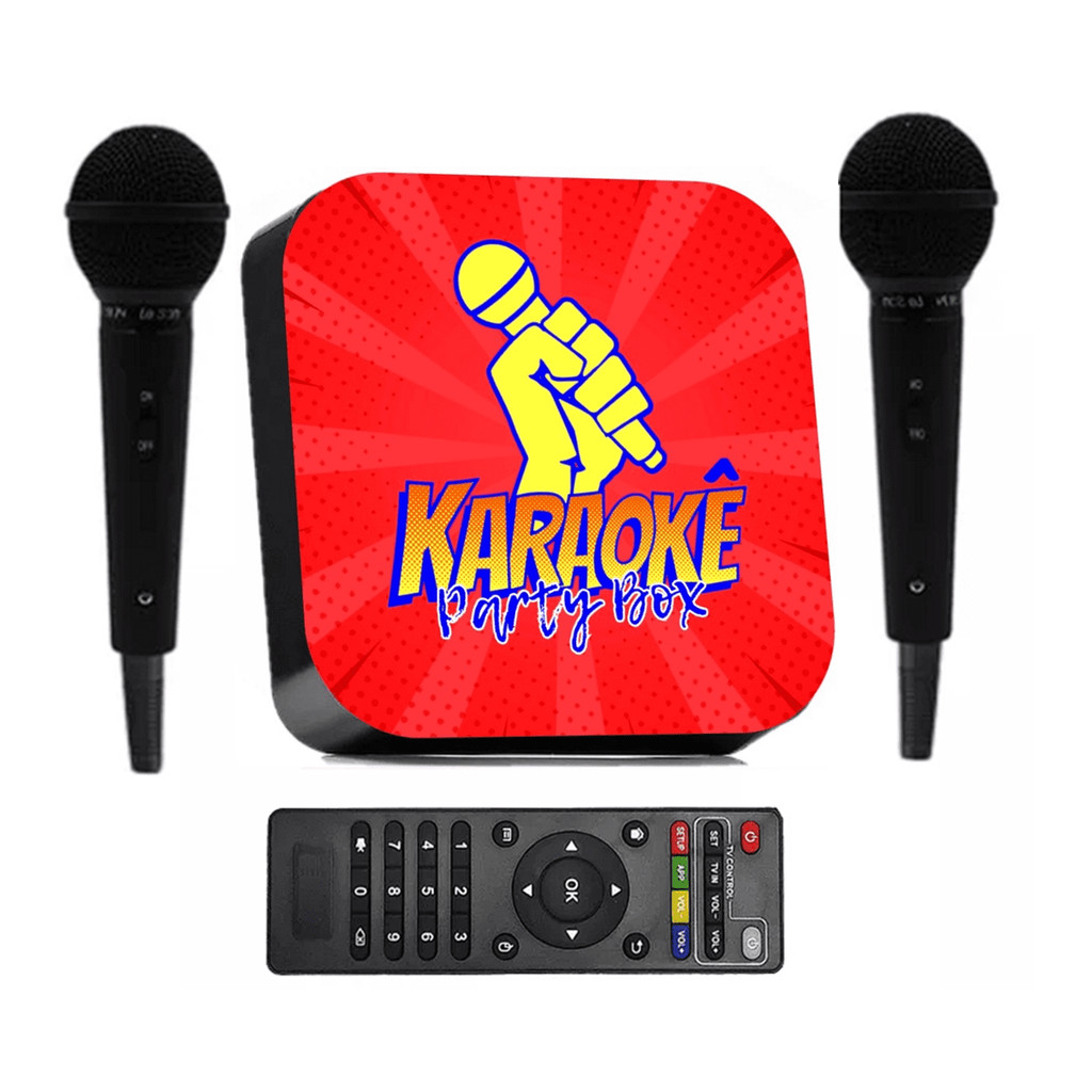 Karaokê Party Box Profissional Vermelho +2 Microfones +De 2000 Músicas Jukebox (Com Pontuação) NOVO
