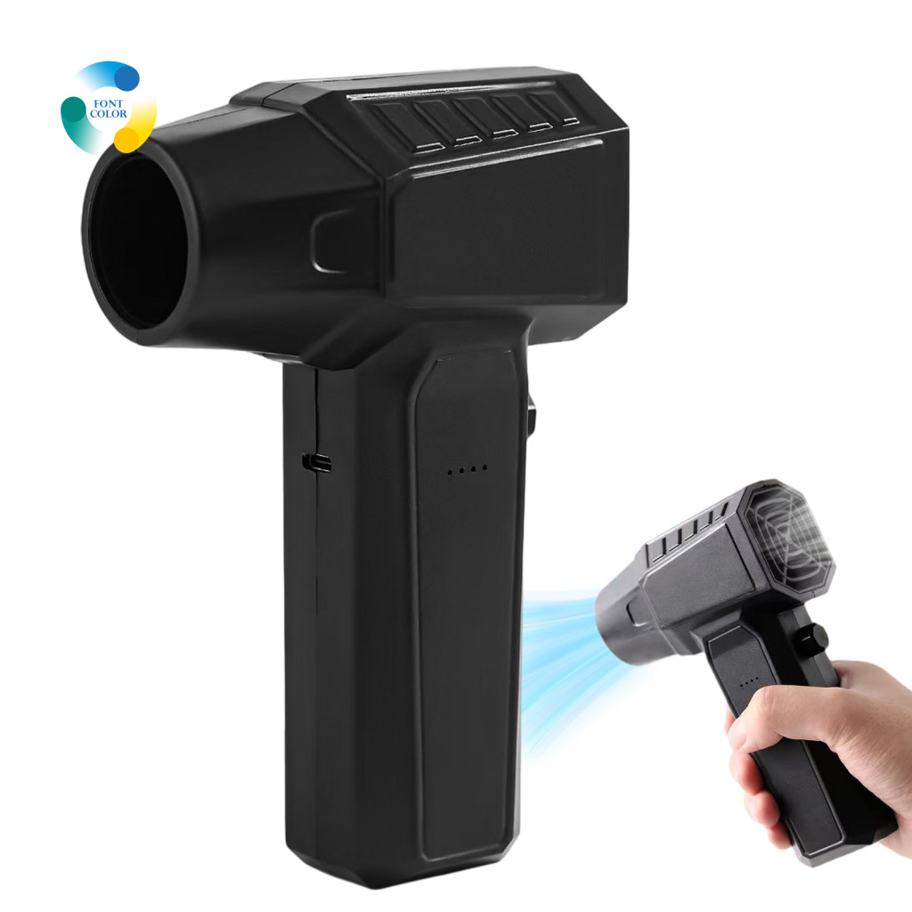 Portable Handheld Turbine Blower High Speed Brushless Air Duster Electric with Motor Cordless Rechargeable 12v Lithium B