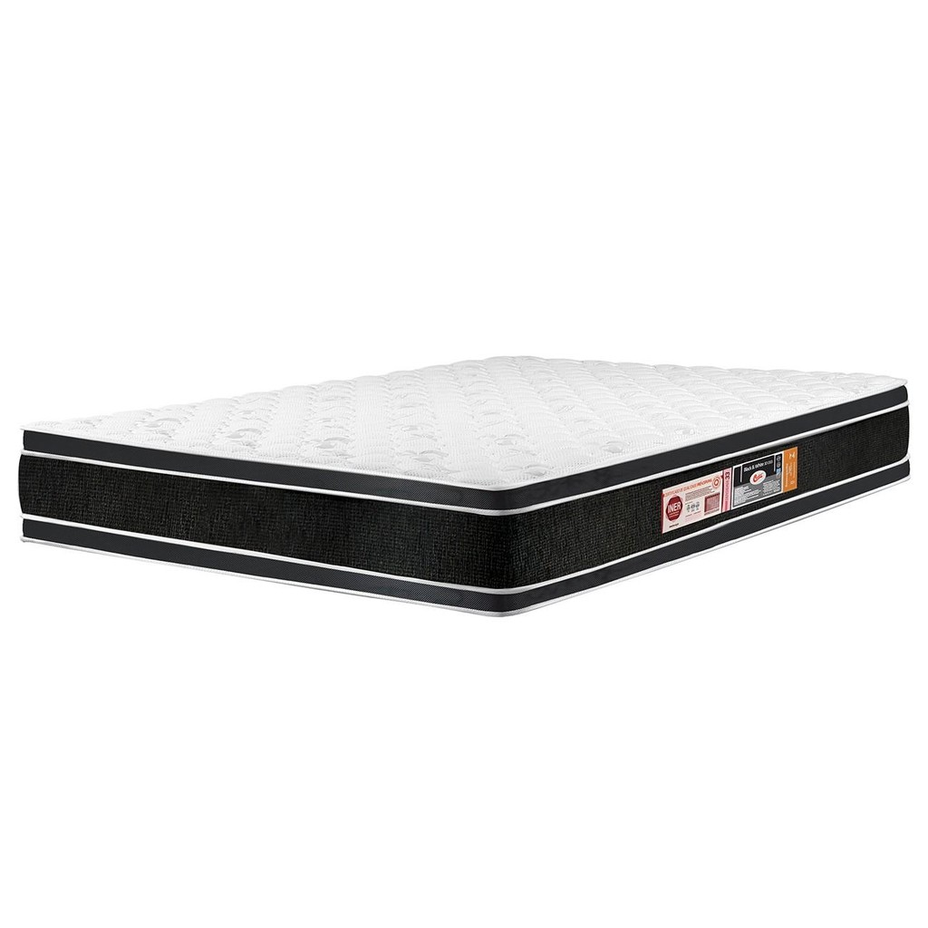 Colchão Casal Double Face Black & White Air D33 138x188x27cm - Castor