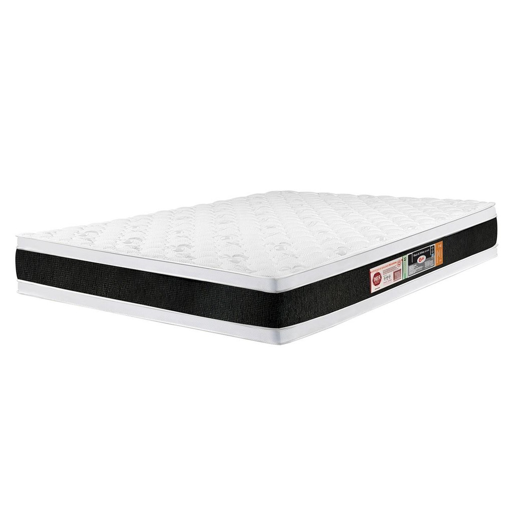 Colchão Queen Double Face Black & White Air D45 158x198x27cm - Castor