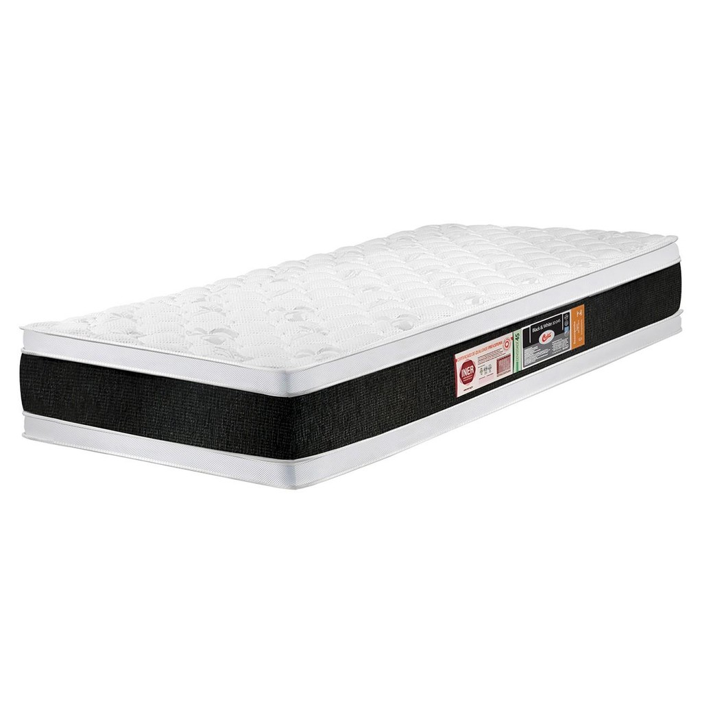 Colchão Solteiro Double Face Black & White Air D45 88x188x27cm - Castor
