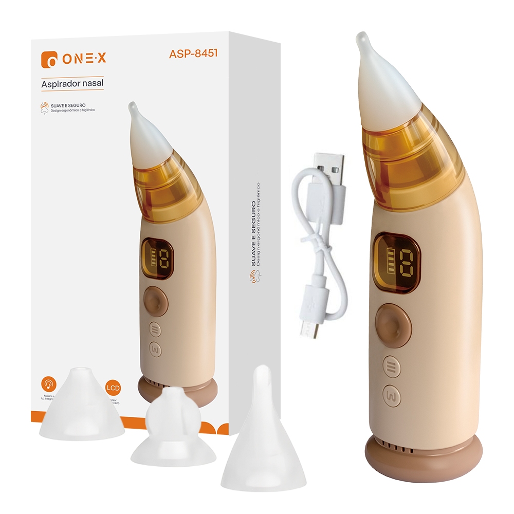 Electric Baby Nasal Aspirator with Adjustable Suction and Soothing Lights Kids 9 Levels With Music Rechargeable Food
