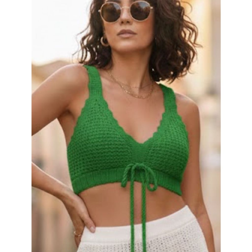 TOP TRICO MODAL CROPPED PARA VERAO COM BOJO LEVE E CONFORTAVEL LOOK CASUAL PRAIA PASSEIO FIM DE ANO