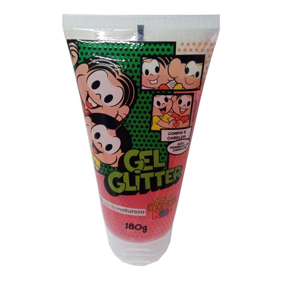 Gel Glitter Corpo E Cabelos Turma Da Mônica Kids