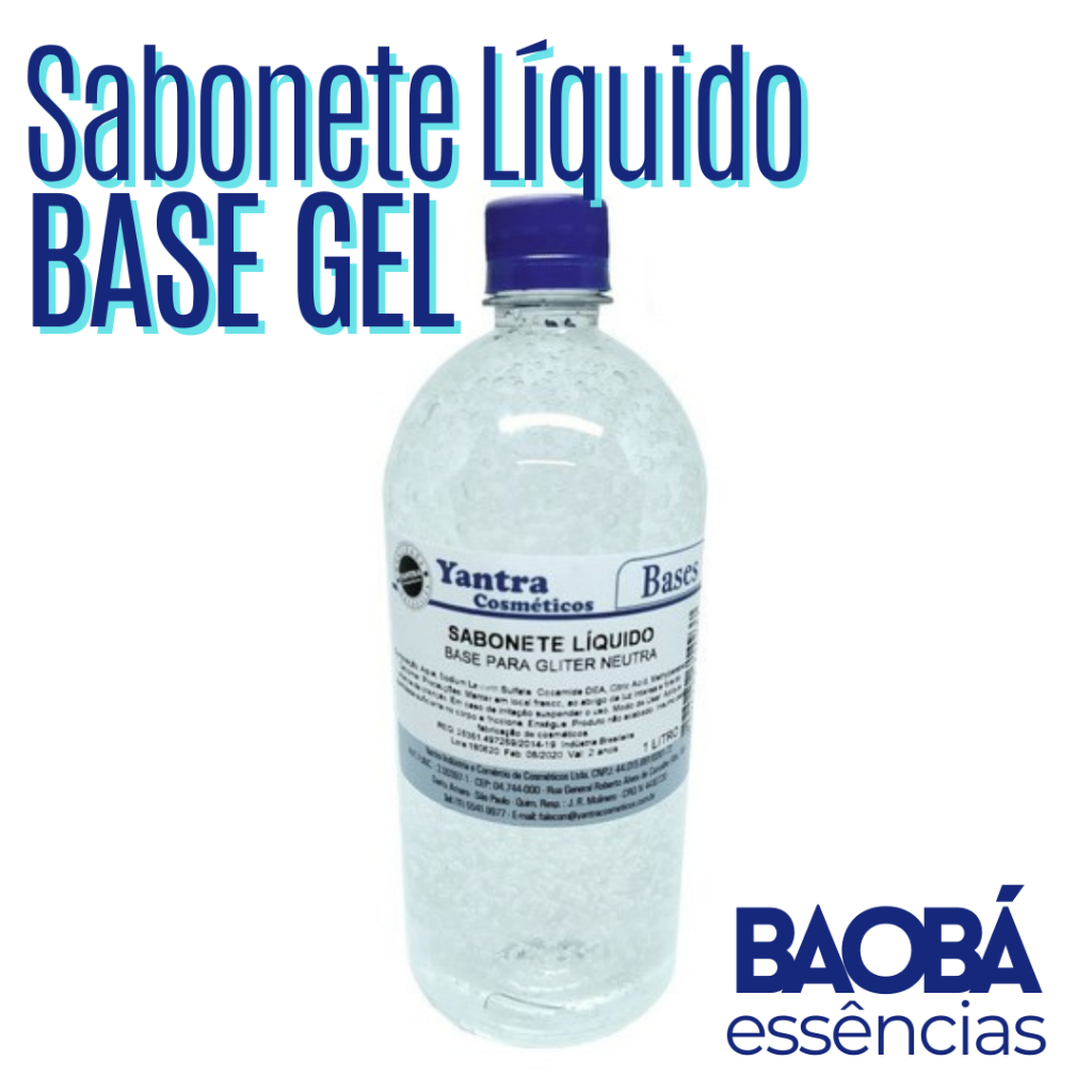 Base para Sabonete líquido Gel - Geleia de Banho - Glitter