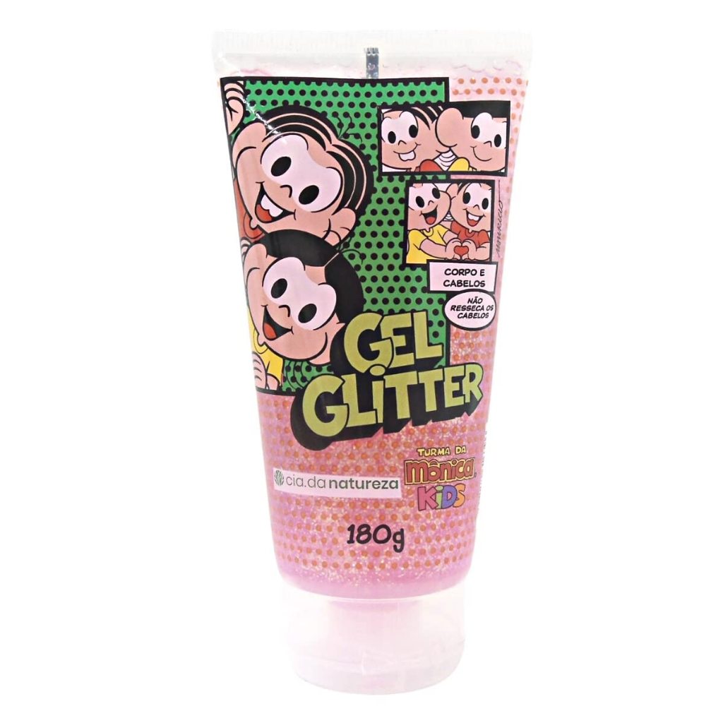 Gel Glitter Corpo E Cabelo Turma Da Monica 180G