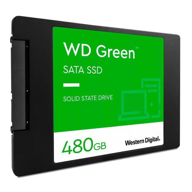SSD SATA III WD GREEN 480GB + Cabo SATA - PRODUTO COM DEFEITO DE USO, APENAS PEÇAS.