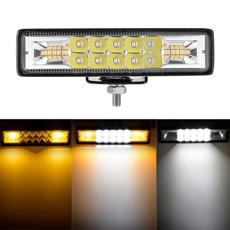 Farol De Milha Auxiliar Linear Led Strobo 48w 9-60v Caminhão Trilha Off-road Pickups