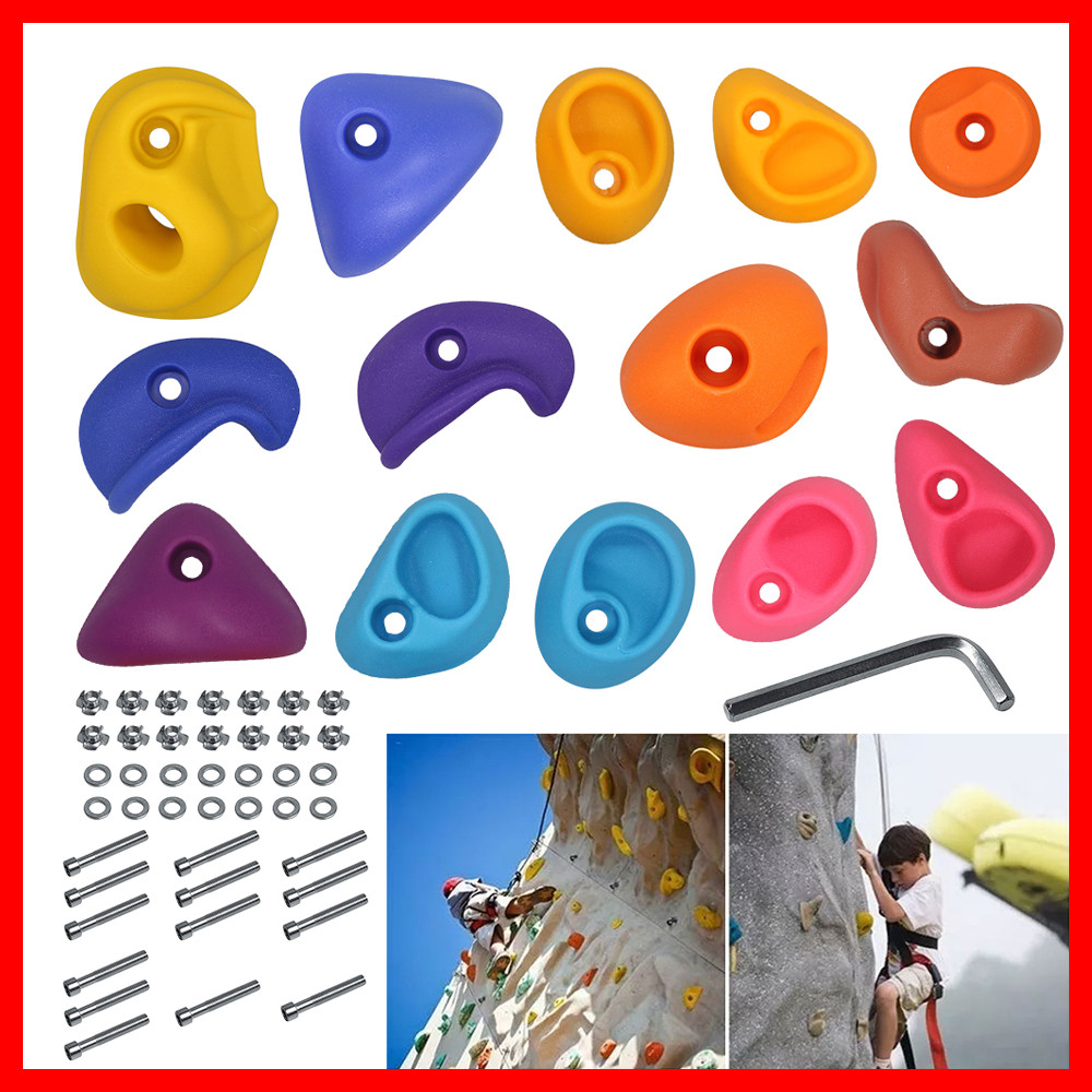 [Conjunto de escalada ao ar livre de 14 peças] Fácil instalação Escalada Brinquedos de Playground infantil Suporte de ca