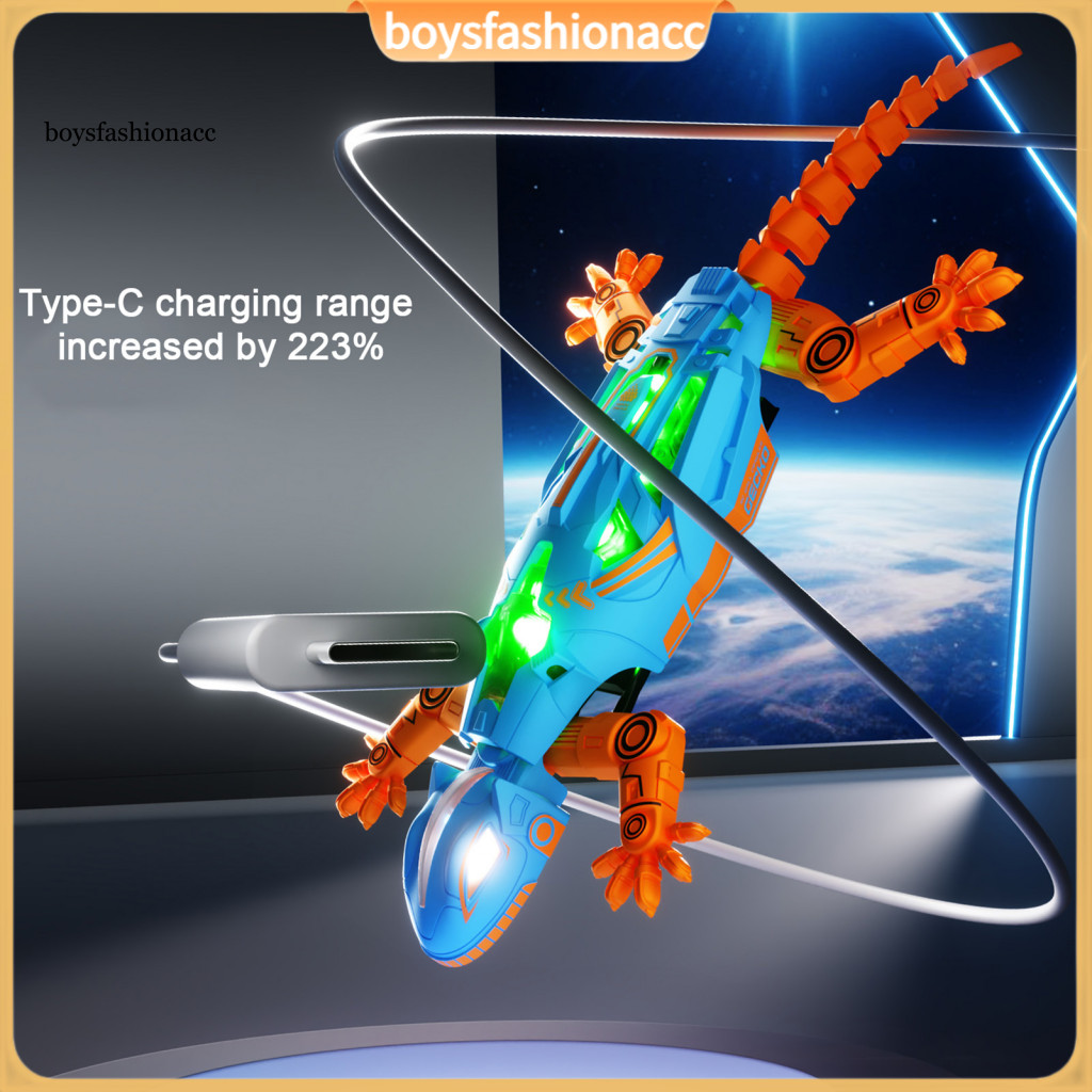 Remote Control Climbing Gecko Toy – Light Tracking Rc Lizard Robot Wall Ceiling Simulation Chameleon for Kids and Adul