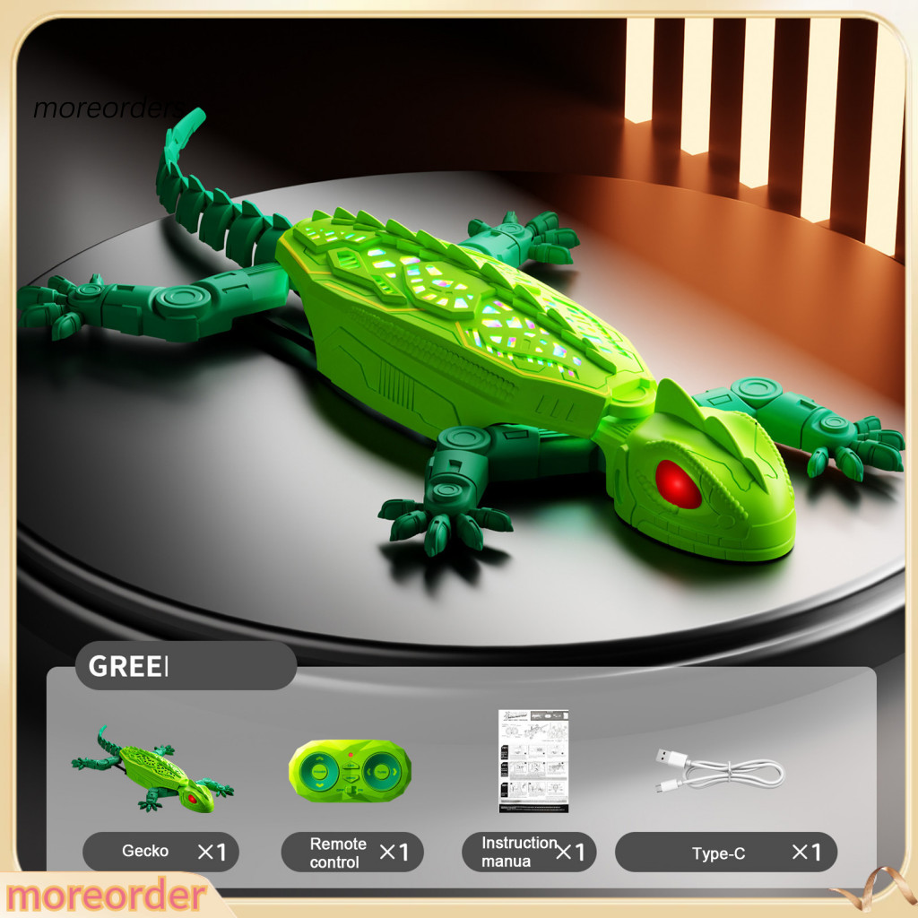 Remote Control Climbing Gecko Toy – Light Tracking Rc Lizard Robot Wall Ceiling Simulation Chameleon for Kids and Adul