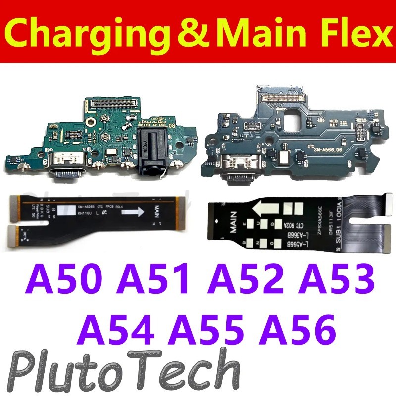A50 A51 A52 A53 A54 A55 A56 Porta De Carregamento Flex Principal Para Samsung Conector Doca USB Placa Carregador Rápido