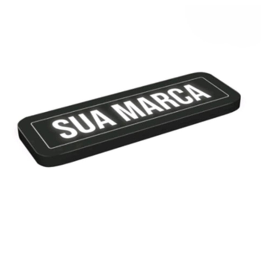 Placa sinalizadora led rgb luz estudio youtube podcast porta luminoso painel letreiro