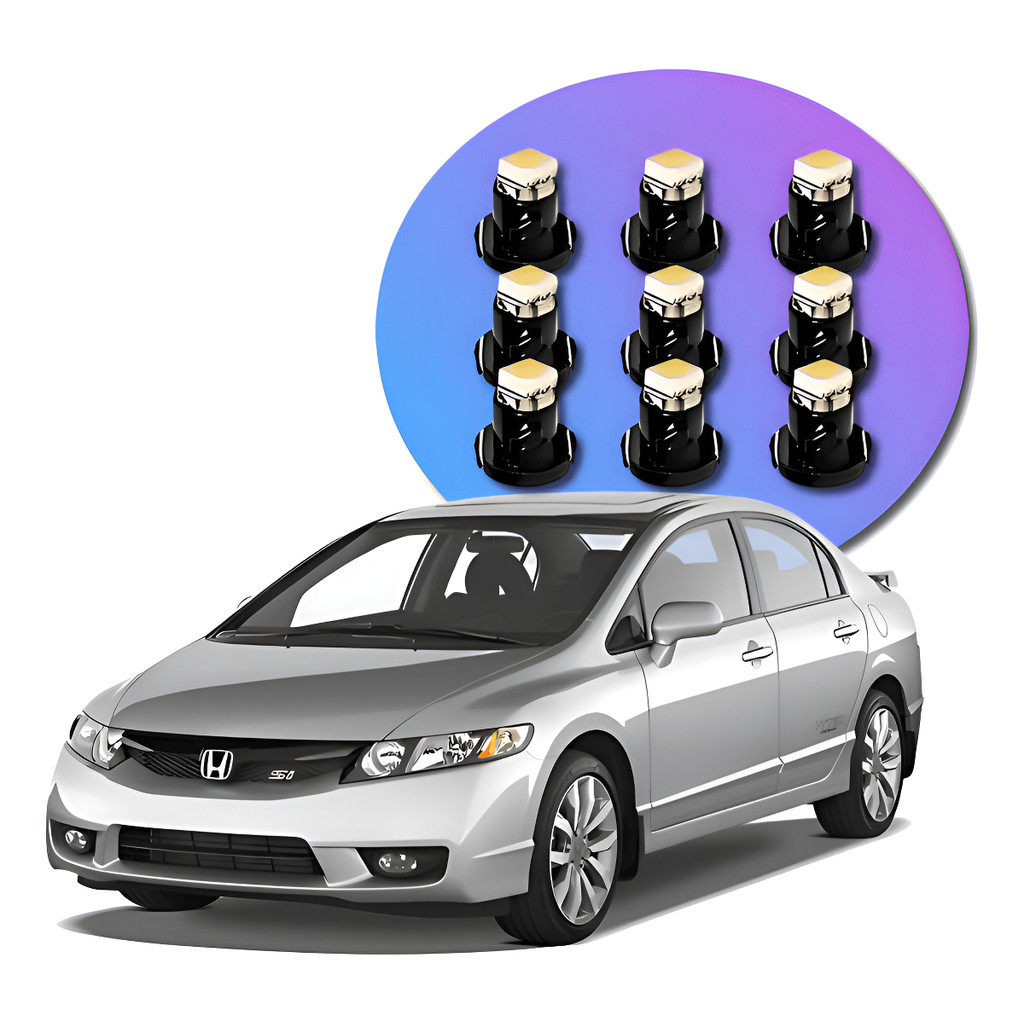 Kit New Civic Led Painel Ar Porta E Cambio