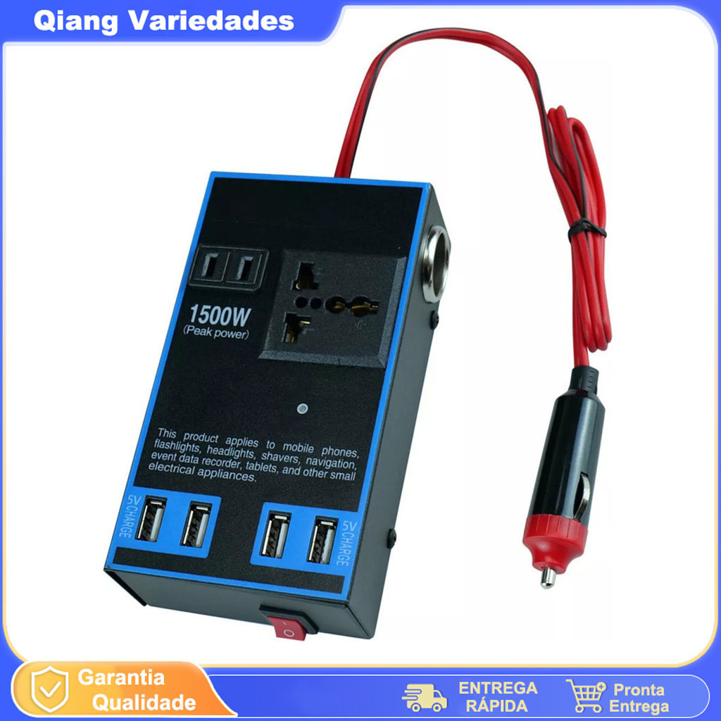 Low Preço Dc 12V/24v A 110V/220V Conversor 200W Inversor De Energia Para Carro Com 4 Portas Usb Carregador