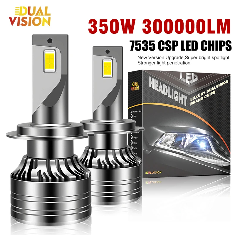 Farol para carro Carro ULTRA LED Lâmpadas Dualvision  30000LM H1 H3 H4 H7 H11 9005 9006 6500K