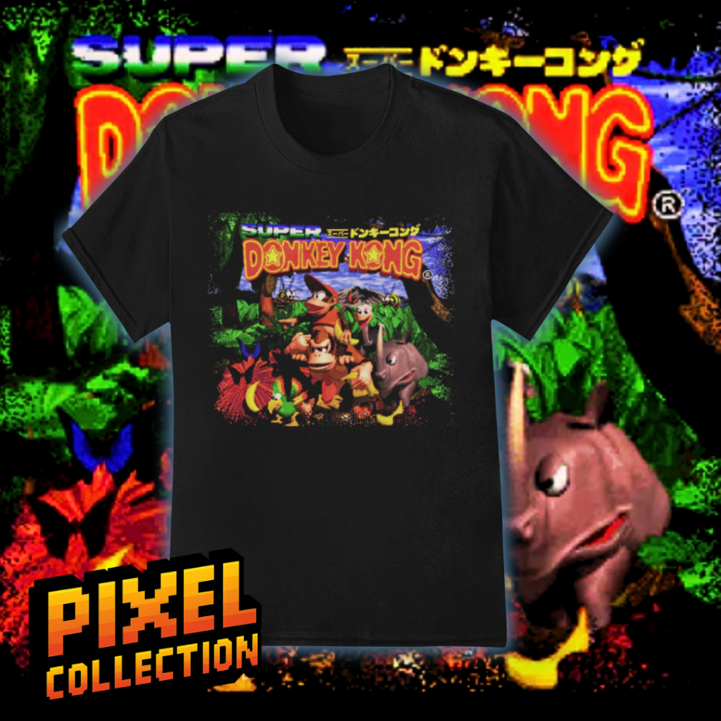 Camisetas Camisa Games Retro Donkey Kong Snes Malha Algodão 30.1 Estilo Geek Nerd