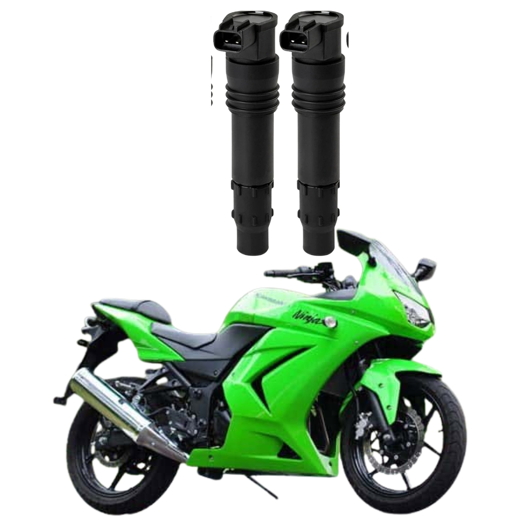 2 Bobinas De Ignição Cachimbos De Vela Kawasaki kawasaki ninja 250