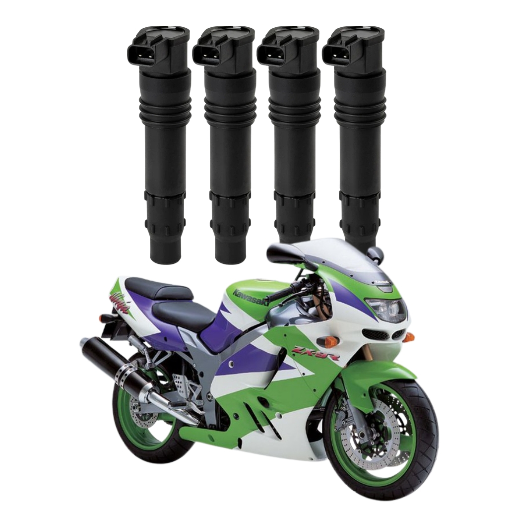 4 Bobina de Ignição Cachimbo de Vela KAWASAKI ZX-9R 900 129700-4400
