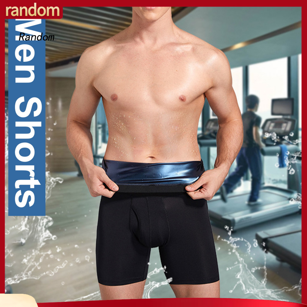 Men Gym Shorts Slim-fit Exercise Men’s High Waist Fitness – Tummy Control Body Shaper Trainer for Running Outdoor Sp