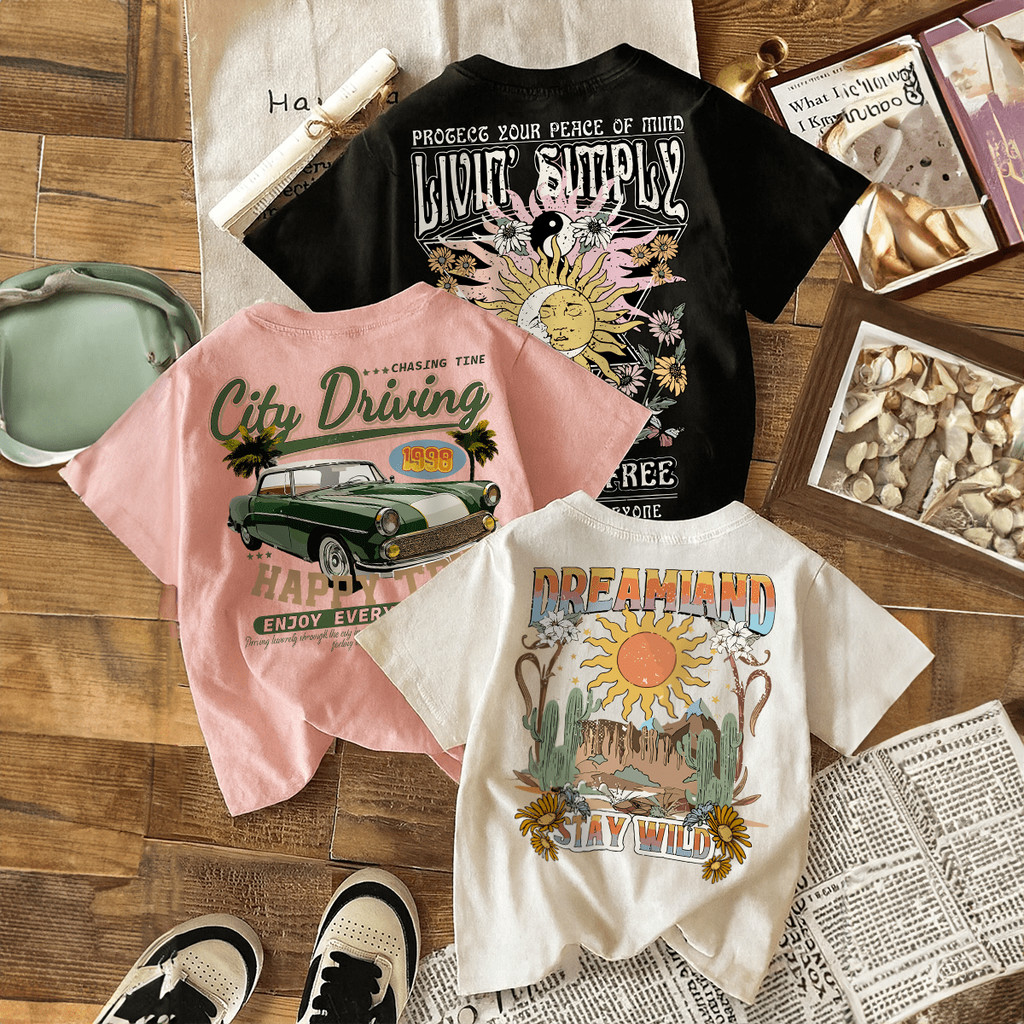Kit 3 Camisetas Masculina Estampada Dreamland 100% Algodão