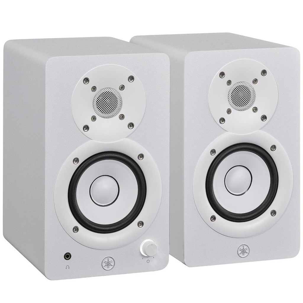 Par de Monitores de Estúdio Near Field Yamaha HS3 Bass-Reflex 2-Vias Classe D Branco 110V