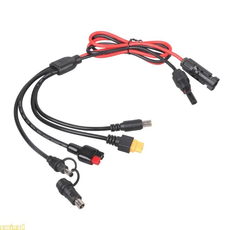 Cabo Conector De Painel Solar Profissional zwinz1 Com 5 Adaptadores Para Várias Aplicações