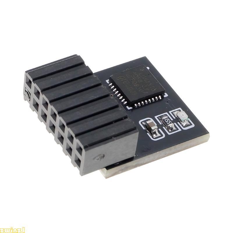 zwinz1 TPM 2 0 Módulo Criptografia SPI 14 Pinos Para Armazenamento Seguro PC